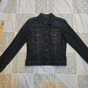 Kut from the Kloth Dark wash Denim Jacket Size Large